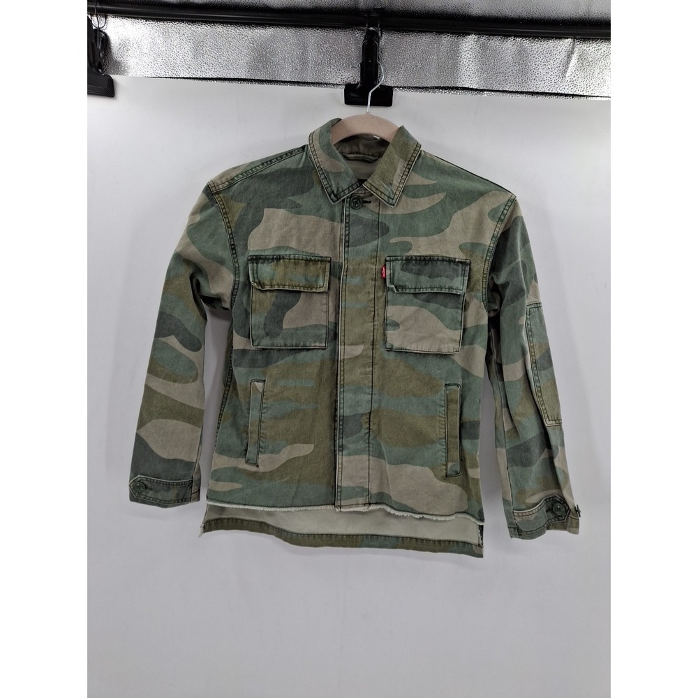 Levis Womens Oversized Camo Shirt Size XS